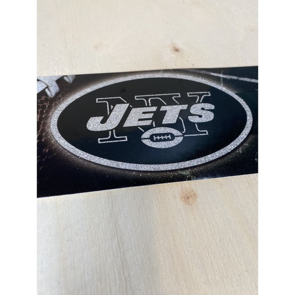 New York Jets Bumper Sticker Football NFL‎ Brand Glitter Design Licensed - Picture 2 of 5